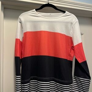 Colorblock Long Sleeve Top